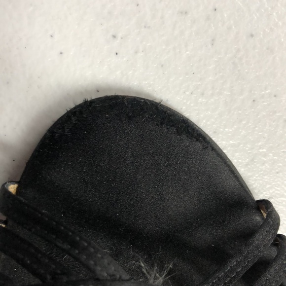 Jimmy Choo Black Satin Sandals size 7 - Picture 7 of 7